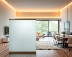 Womit gliedert man offene Wohnbereiche?