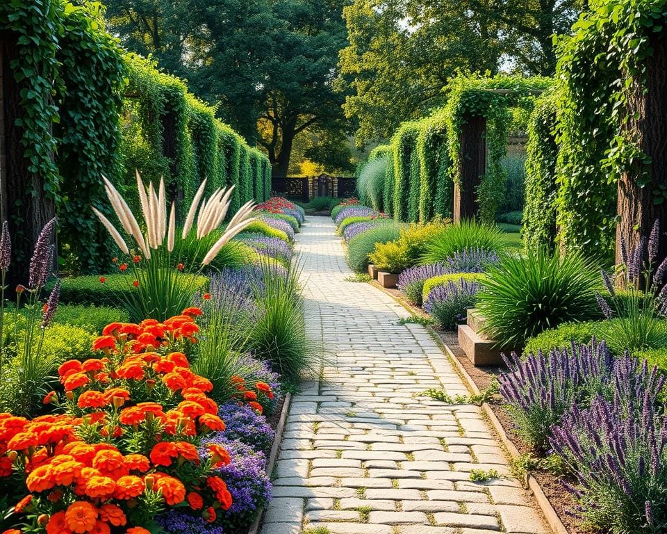 Bepflanzungskonzepte für lange Gartenwege