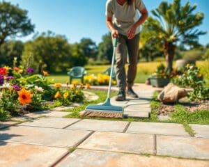 Grünbelag vermeiden durch richtige Pflege