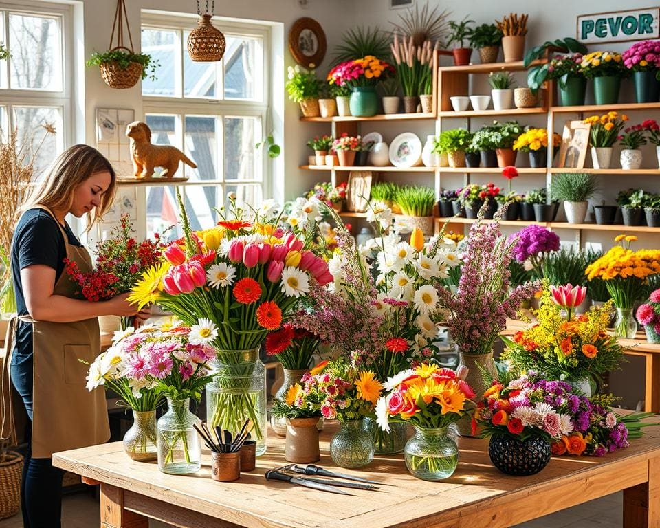Wie hilft ein Florist bei saisonaler Blumendeko?