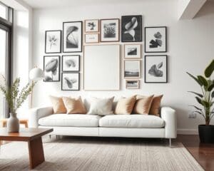 Wie setzt man Kunst an der Wand stilvoll ein?