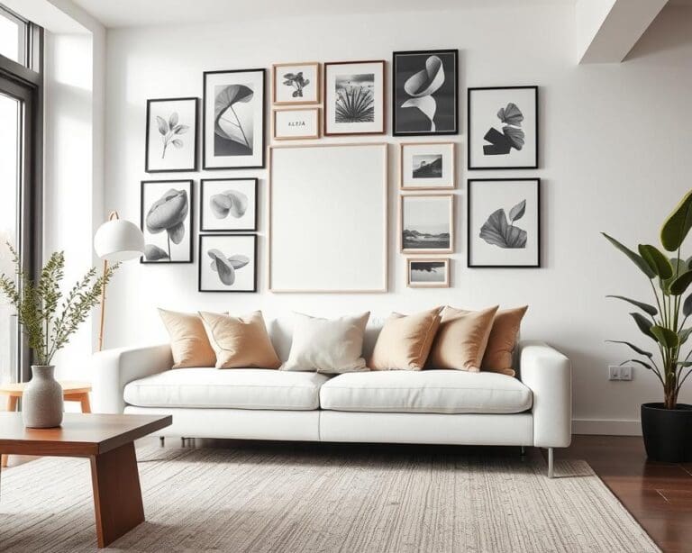 Wie setzt man Kunst an der Wand stilvoll ein?