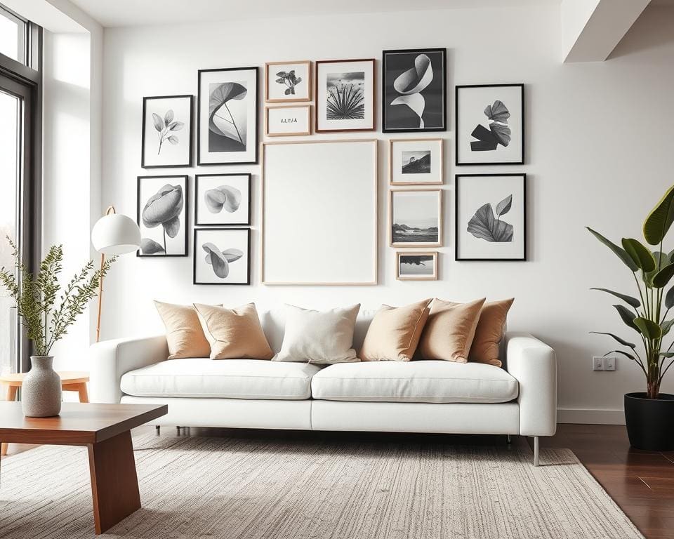 Wie setzt man Kunst an der Wand stilvoll ein?