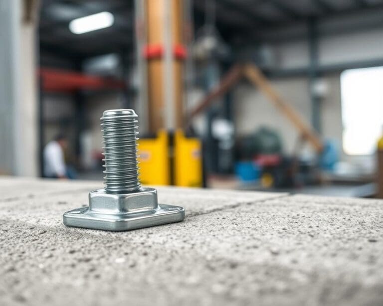 Wie sorgt ein schraubbarer Anschlagpunkt für sichere Lasten?