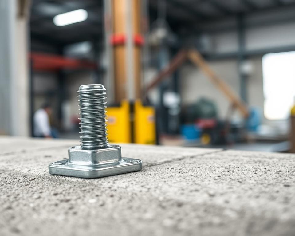 Wie sorgt ein schraubbarer Anschlagpunkt für sichere Lasten?