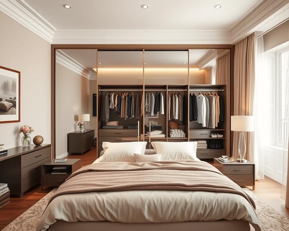 Wie gestaltet man ein Schlafzimmer mit Kleiderschrank?