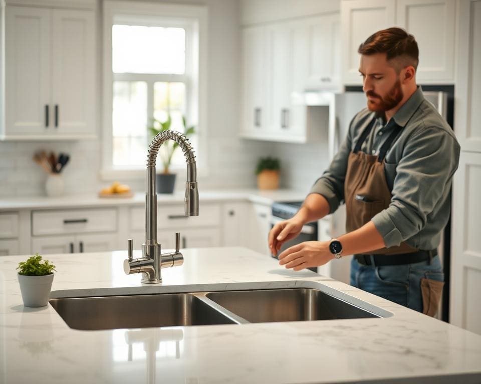 Wie modernisiert man eine Küche mit neuer Spüle?