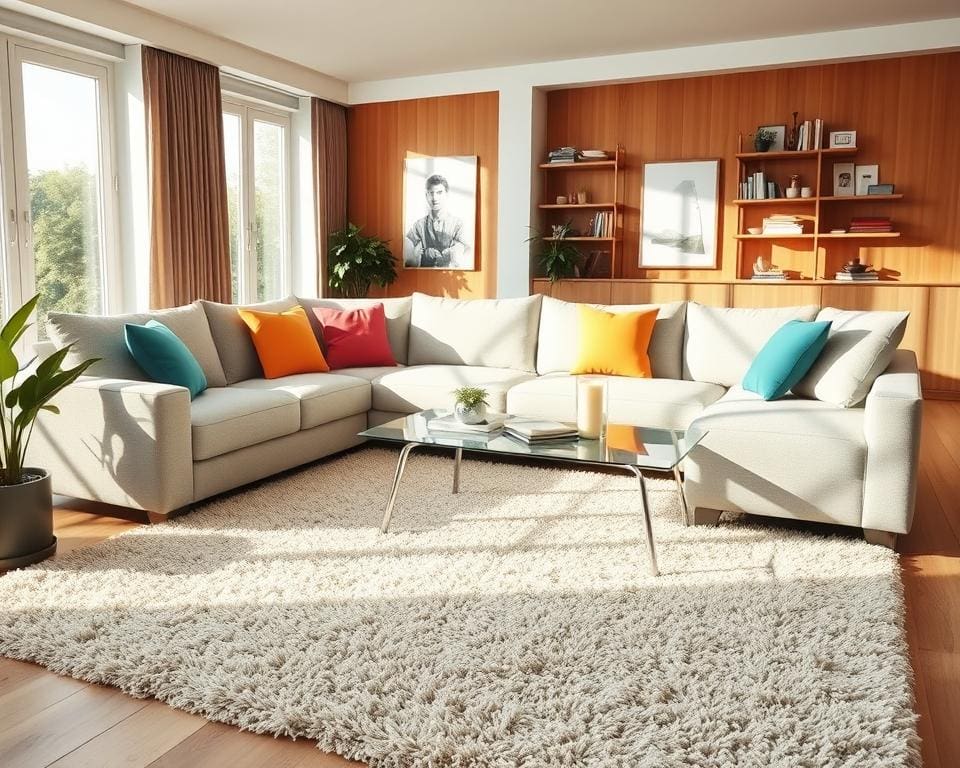 Wie richtet man ein Wohnzimmer mit Ecksofa ein?