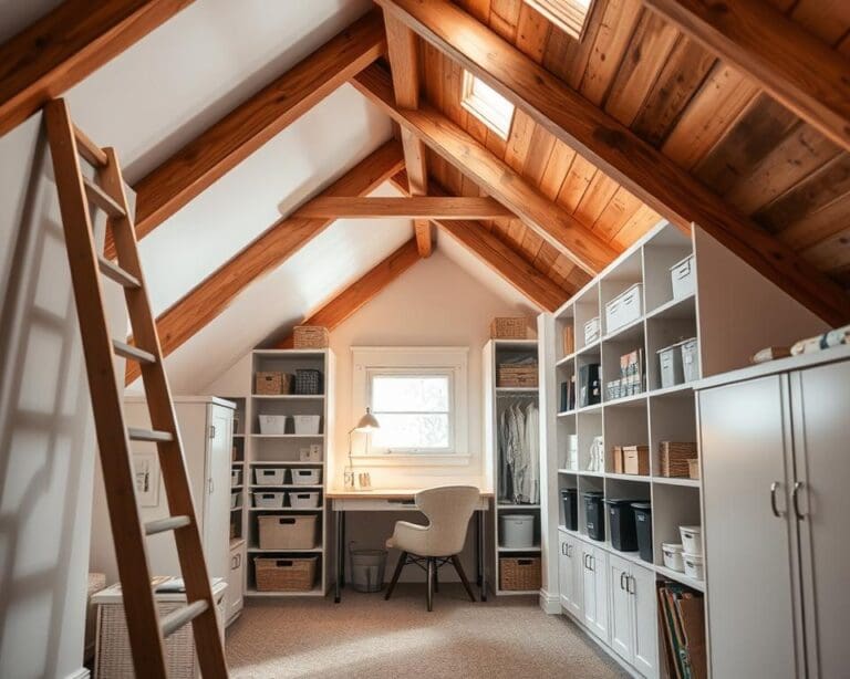 Wie plant man Stauraum unter Dachschrägen?