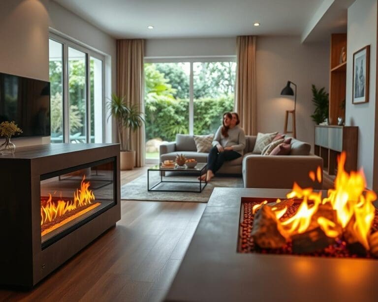 Kaminbereich modern
