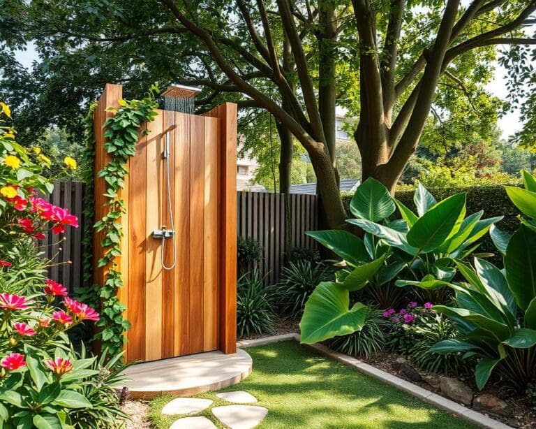 Outdoor Dusche Garten