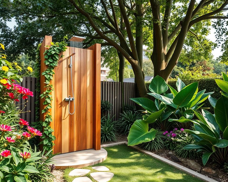 Outdoor Dusche Garten