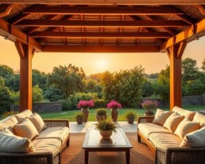 Outdoor Lounge Pergola