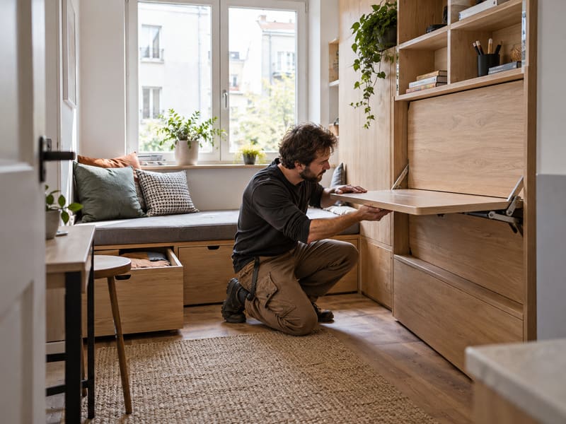 Maßschneider für Möbel schaffen Lösungen für kleine Räume